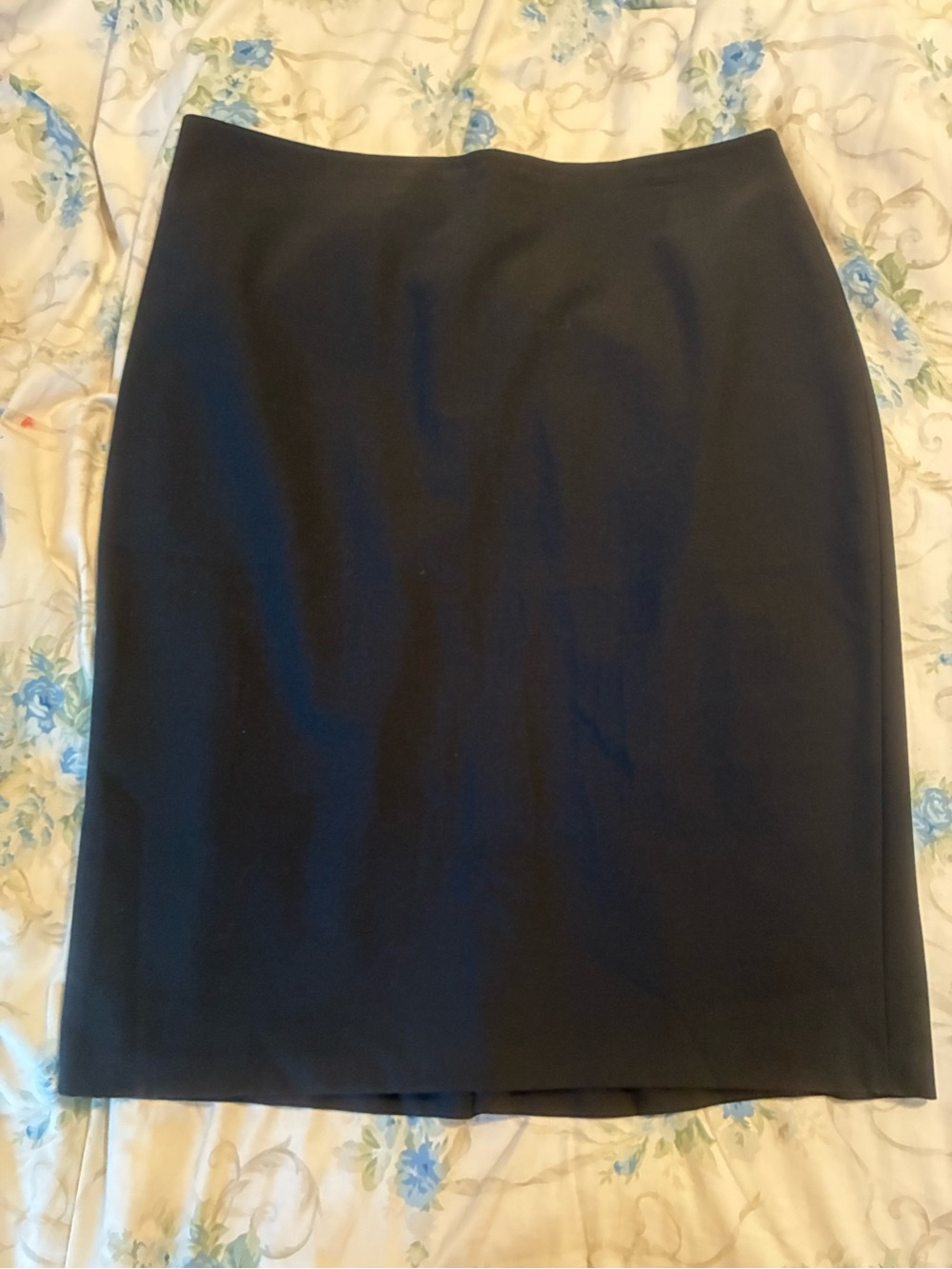 Wool/Lycra Ann Taylor Black Pencil Skirt